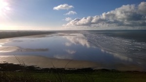 view from Saunton Sands Hotel and B3231