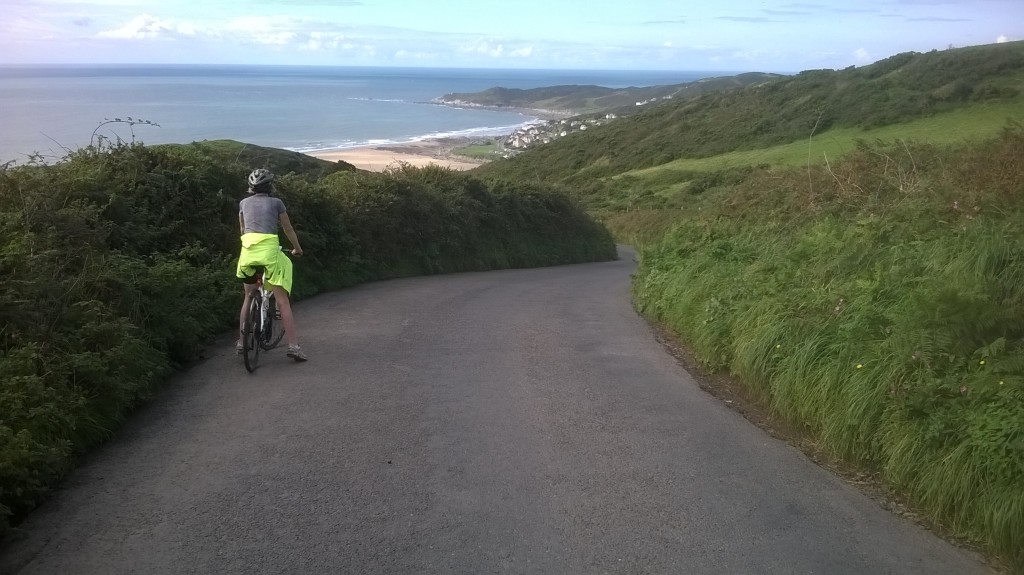 Putsborough to Woolacombe cycle ride at back of dunes